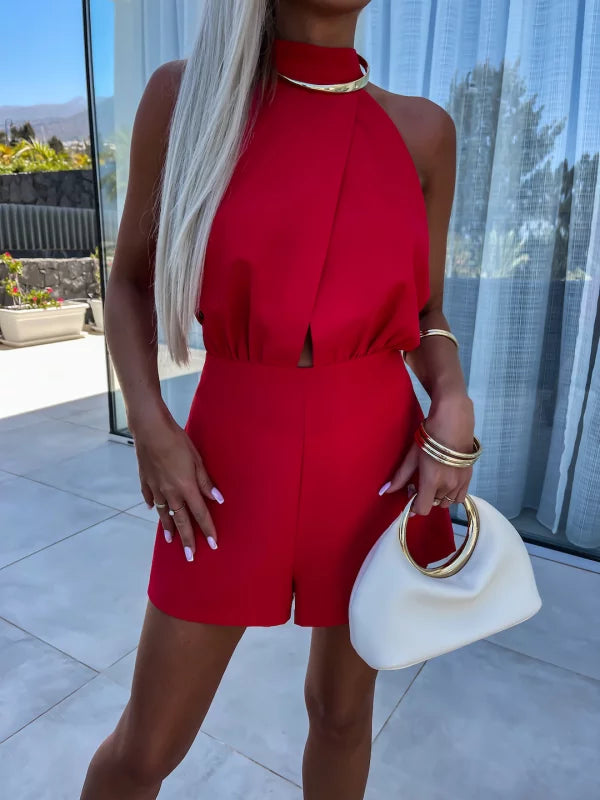 Dorcas | Elegant Short Jumpsuit – Bold and Refined Style