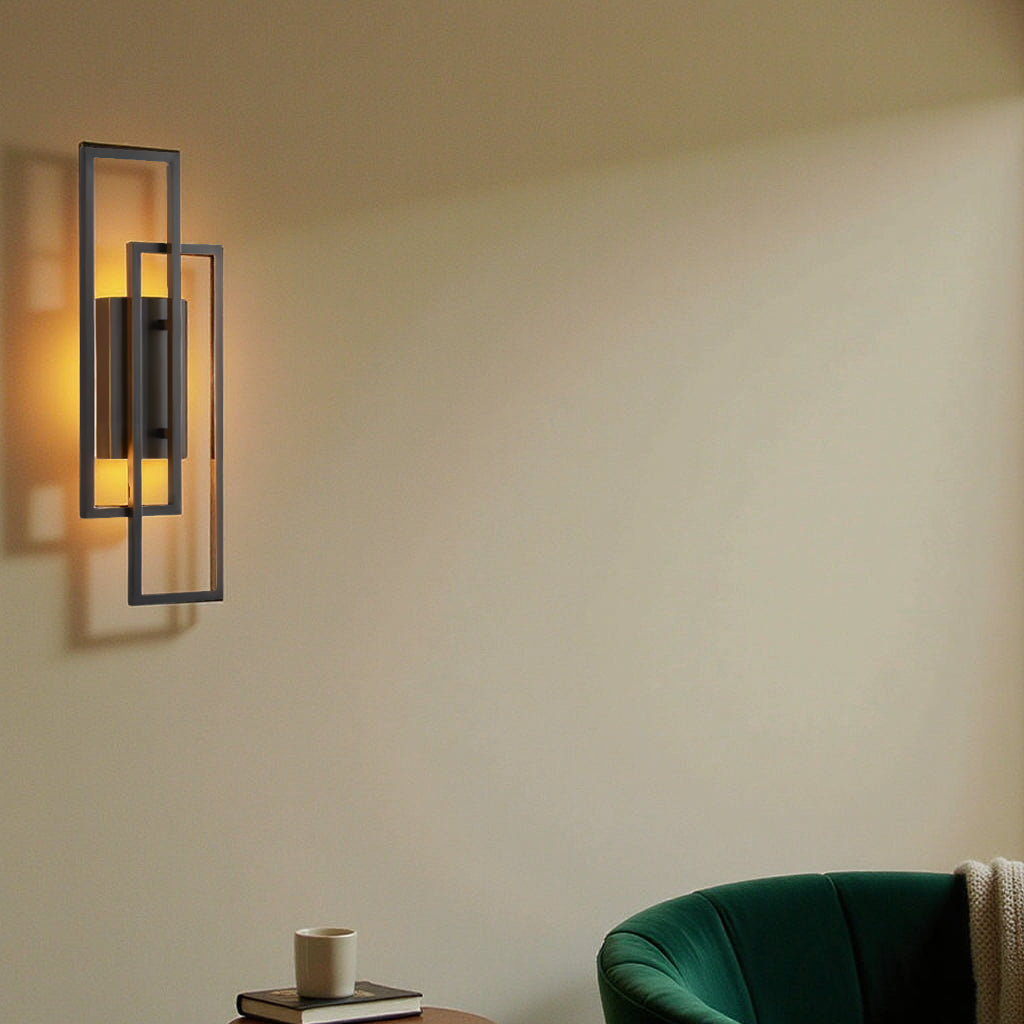 Geometric Rectangular Wall Sconce – Elegance and Modernity