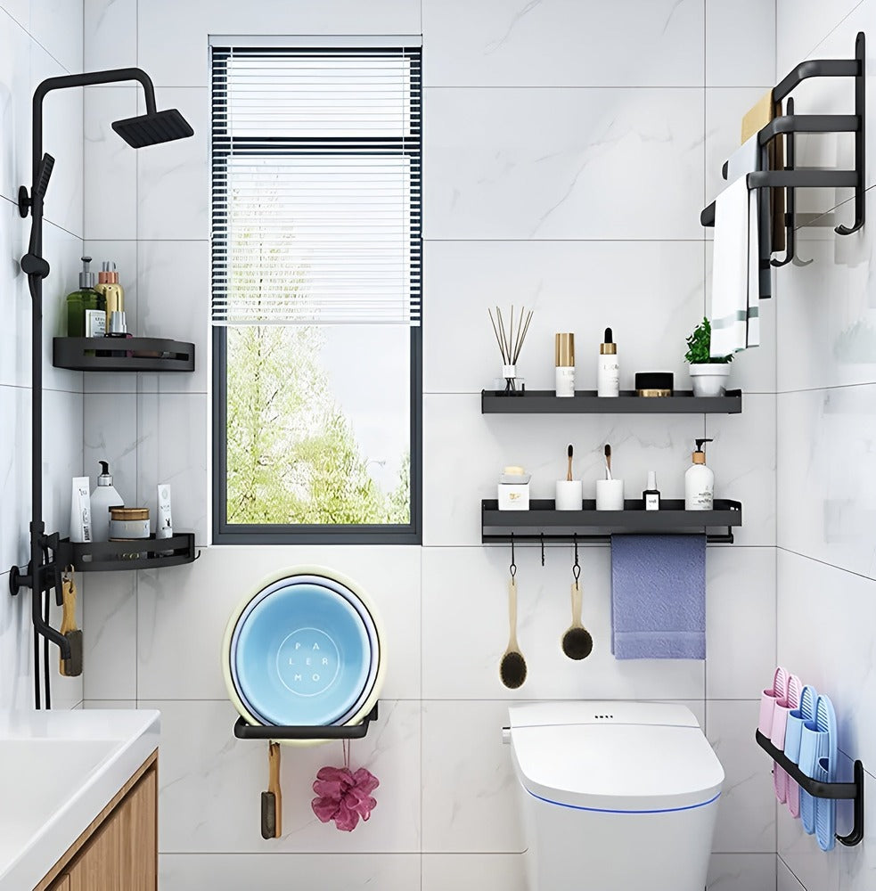 壁掛け式デザイナーズタオルレール - モダンなエレガンスと省スペースデザイン