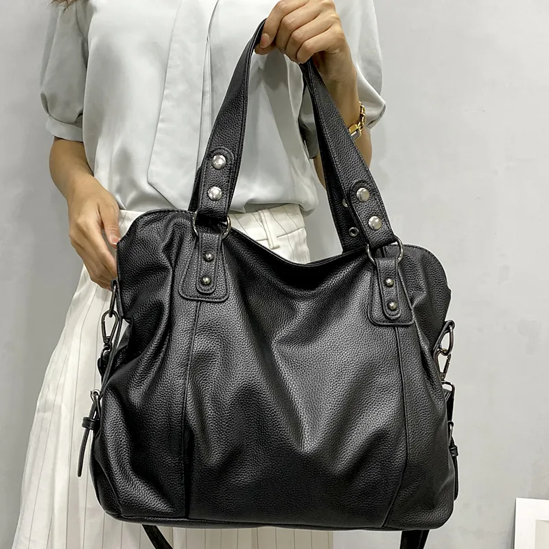 Zita | Large Soft Handbag with Removable Strap – Elegance and Practicality