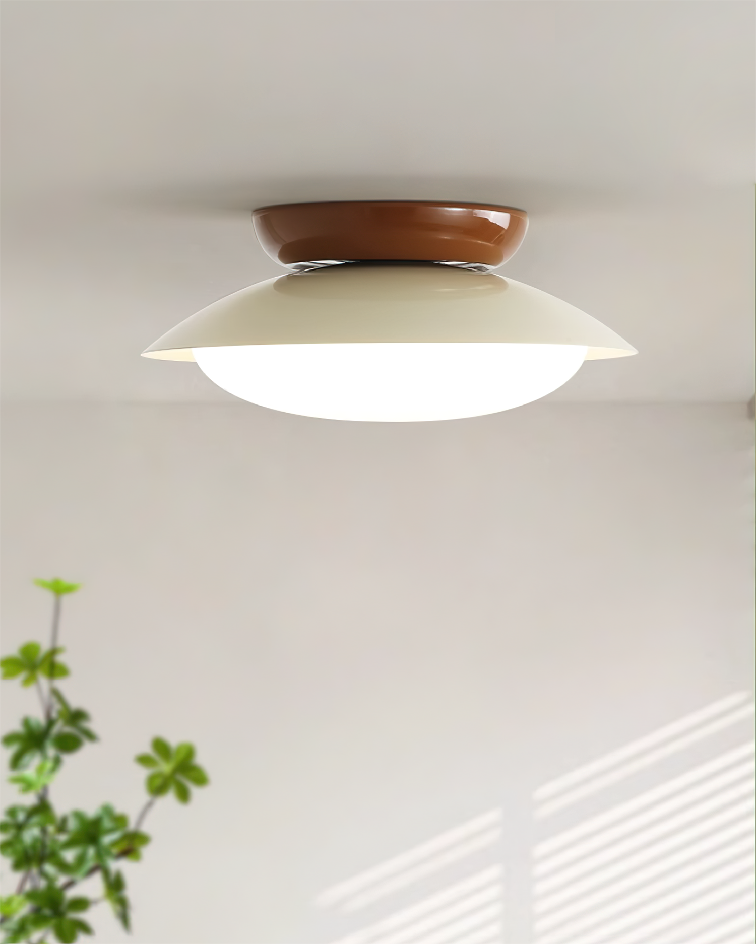 LED Ronde Plafondlamp - Natuurlijke Gloed & Discrete Elegantie