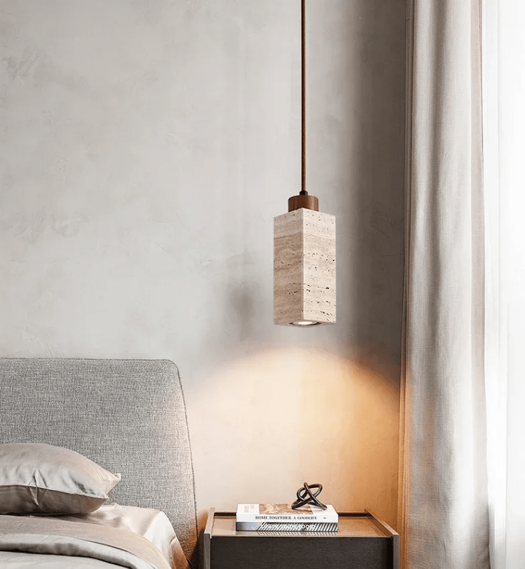 Závesná lampa z prírodného kameňa – elegancia a autenticita