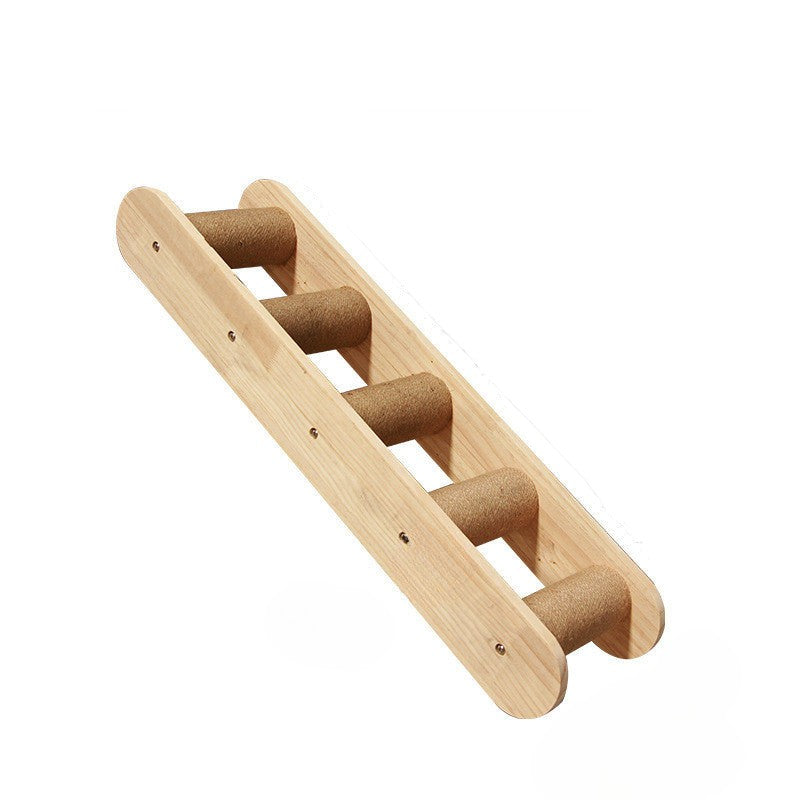 Cadru de escaladă pe perete pentru pisici cu platformă suspendată și scară