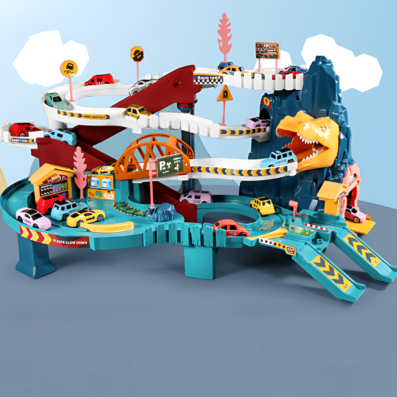 Tor wyścigowy DinoRush - zabawa i wyzwania na pełnych obrotach