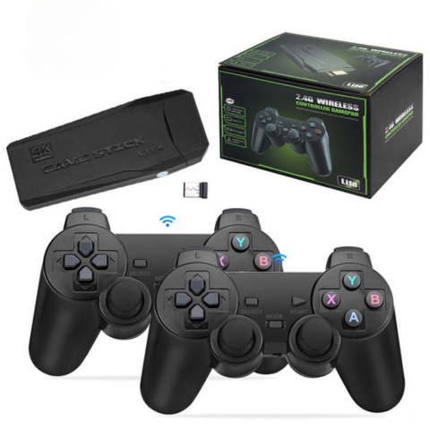 وحدة تحكم ألعاب ريترو – تجربة 4K وعصا تحكم مزدوجة