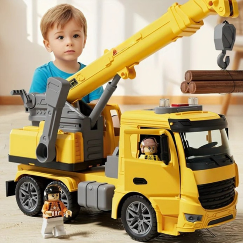 Truck Crane Construction Toy - Realistisk leg og sjov læring