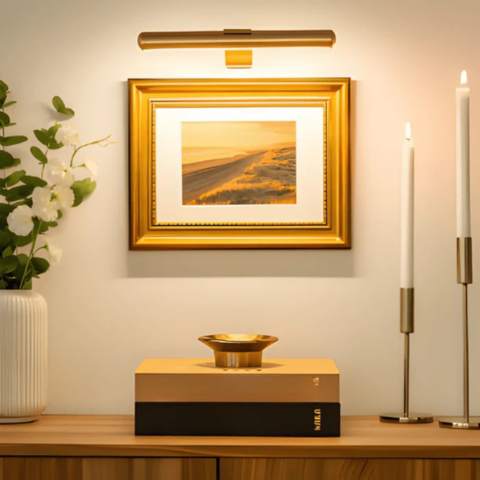 Bezdrátová nástěnná LED lampa s USB dobíjením - plná rotace a pohodlné dobíjení