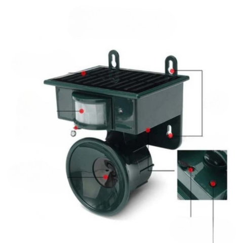 Repelente Eletrônico Para Jardim — Afasta Os Pássaros E Protege Os Seus Espaços