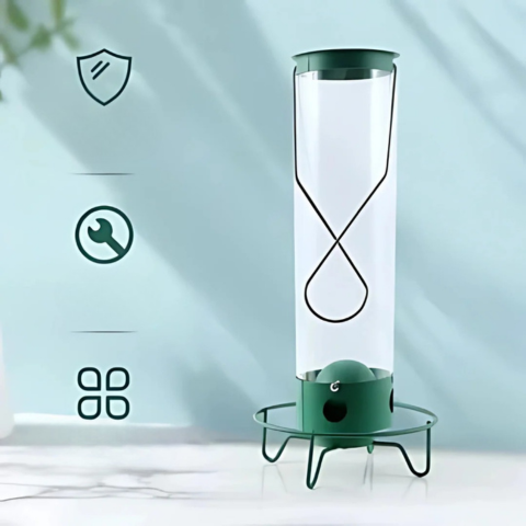 Zavesená kŕmidlo pre vtákov – Ochrana proti veveričkám a jednoduché plnenie