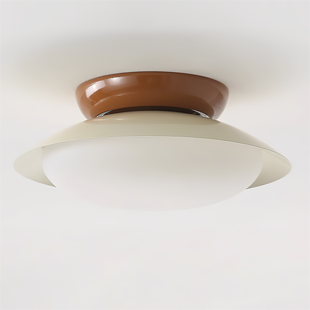 LED Ronde Plafondlamp - Natuurlijke Gloed & Discrete Elegantie