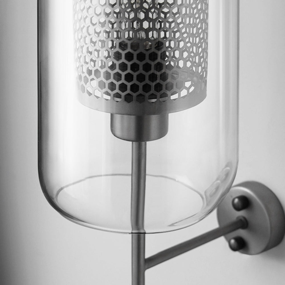 Candeeiro de parede geométrico industrial - Estilo e modernidade