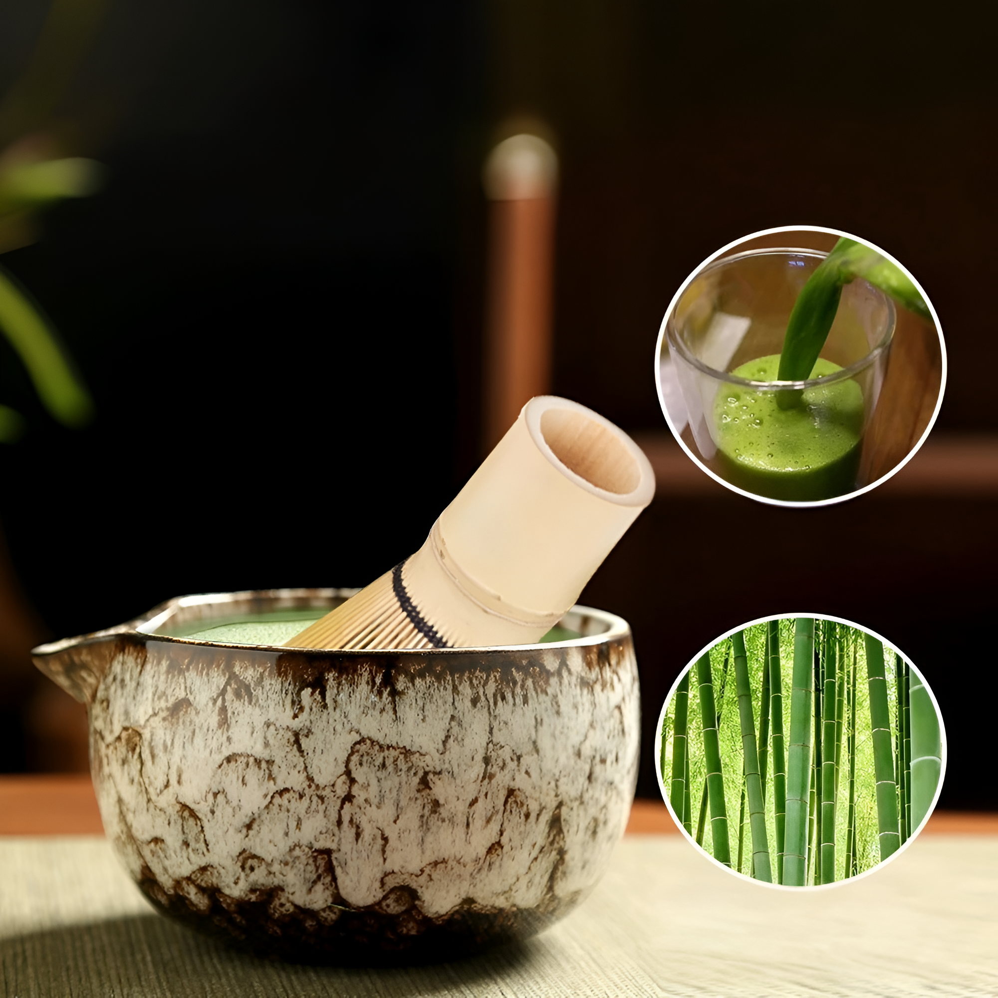 Matcha 6-dielna súprava na prípravu - remeselná elegancia a rafinovaná chuť