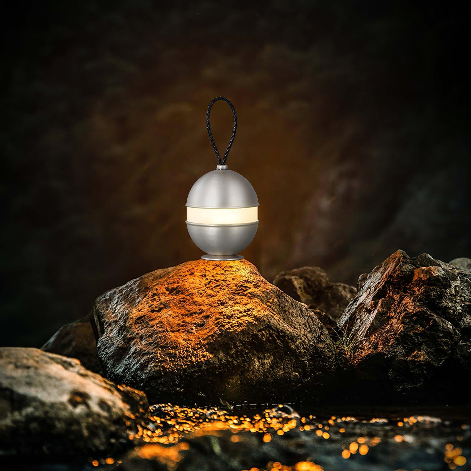 Lampada a sfera ricaricabile - Design chic e luce rilassante