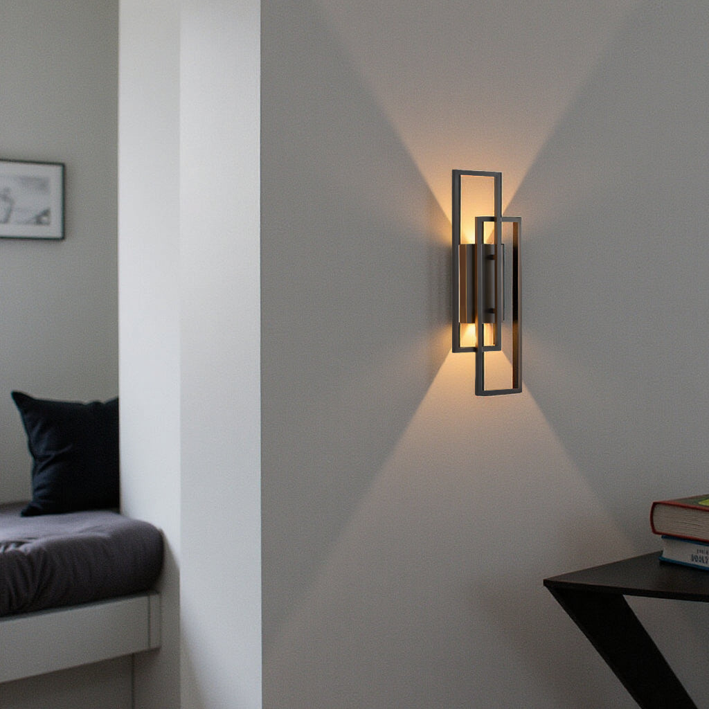 Geometric Rectangular Wall Sconce – Elegance and Modernity