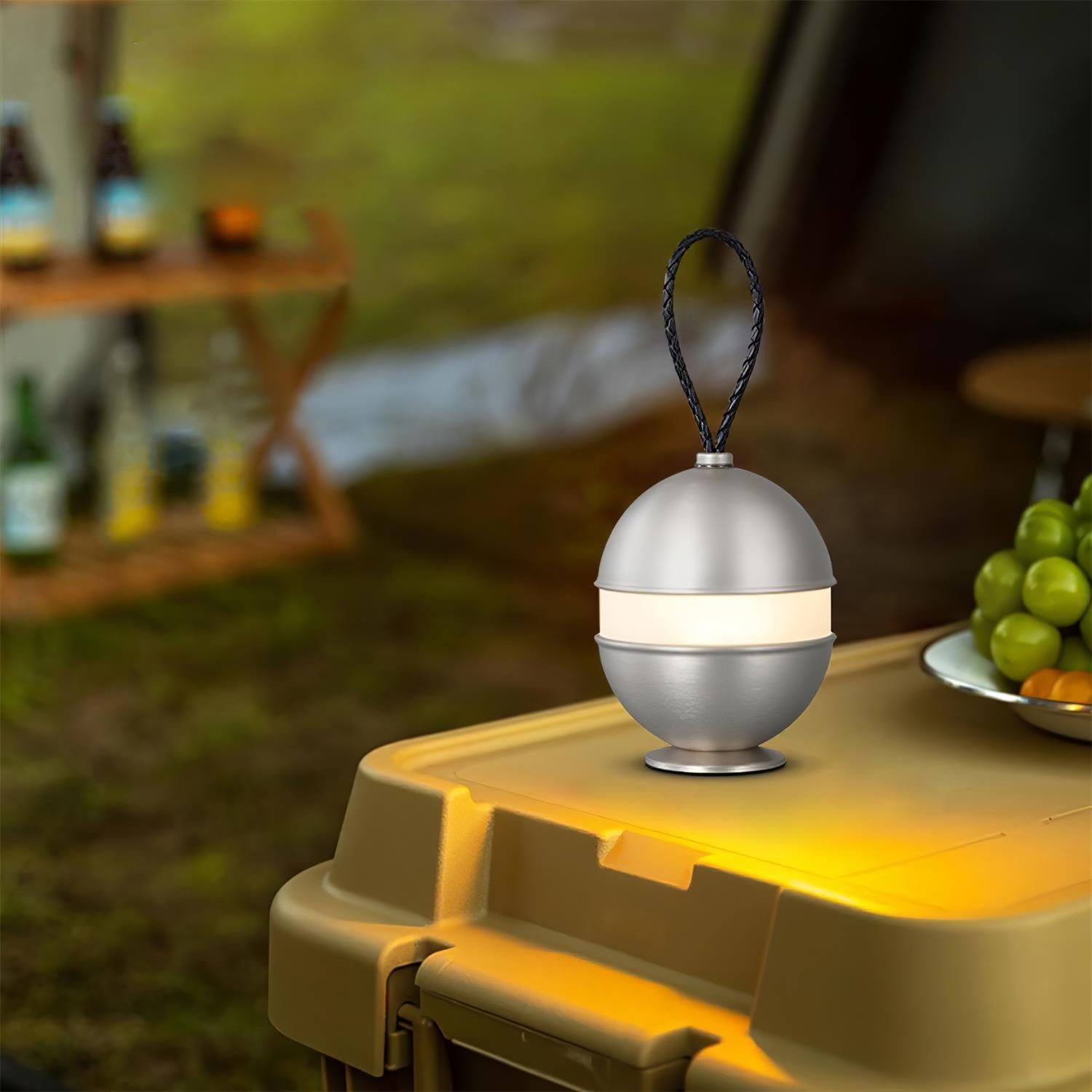 Lampada a sfera ricaricabile - Design chic e luce rilassante