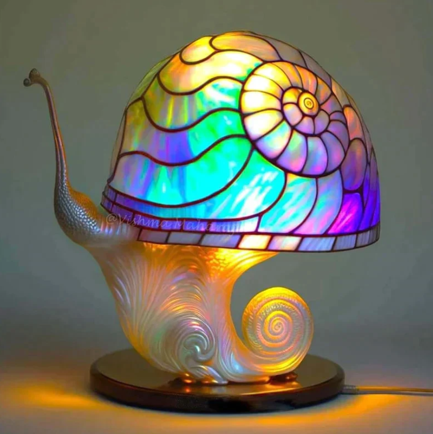 Lampe En Vitrail Apaisante — vue 5