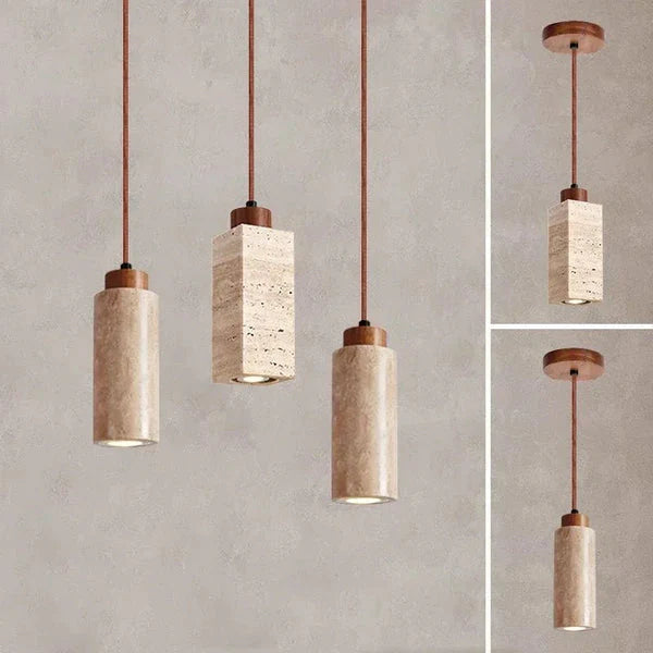 Lampe Suspendue En Pierre Naturelle — vue 6