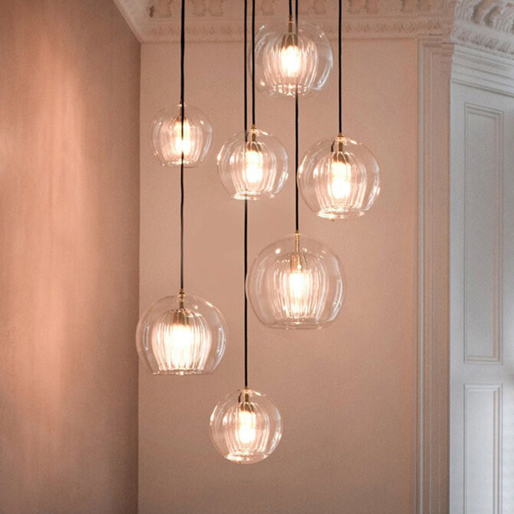Lampe Suspendue En Verre Élégante Et Chaleureuse — vue 3