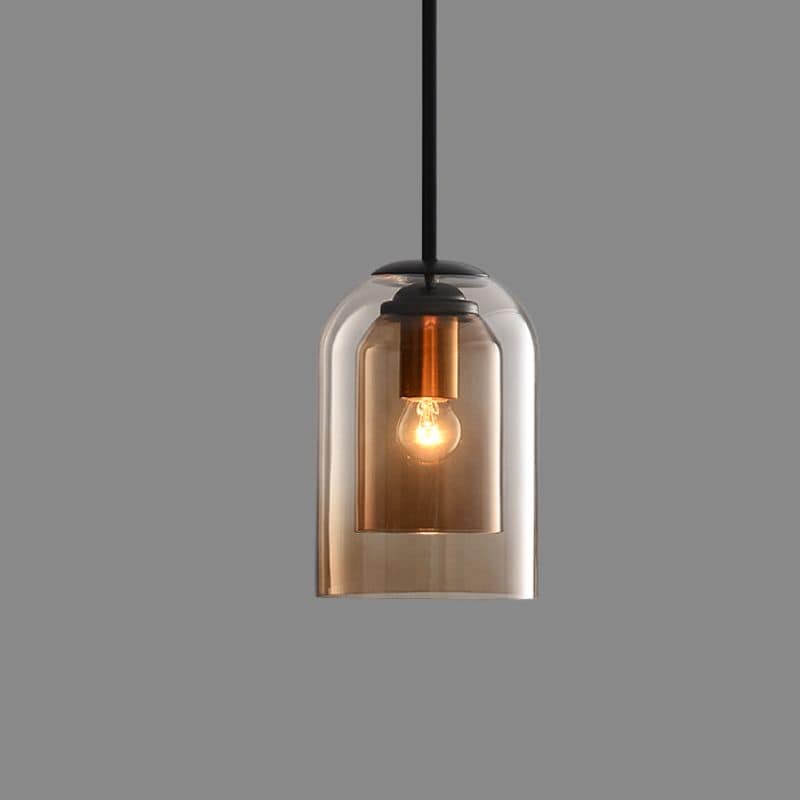Lampe Suspendue Vintage En Verre — vue 6