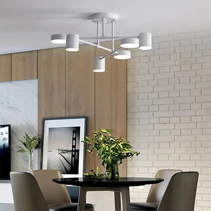 Plafonnier Moderne À 6 Têtes LED Orientables — vue 3