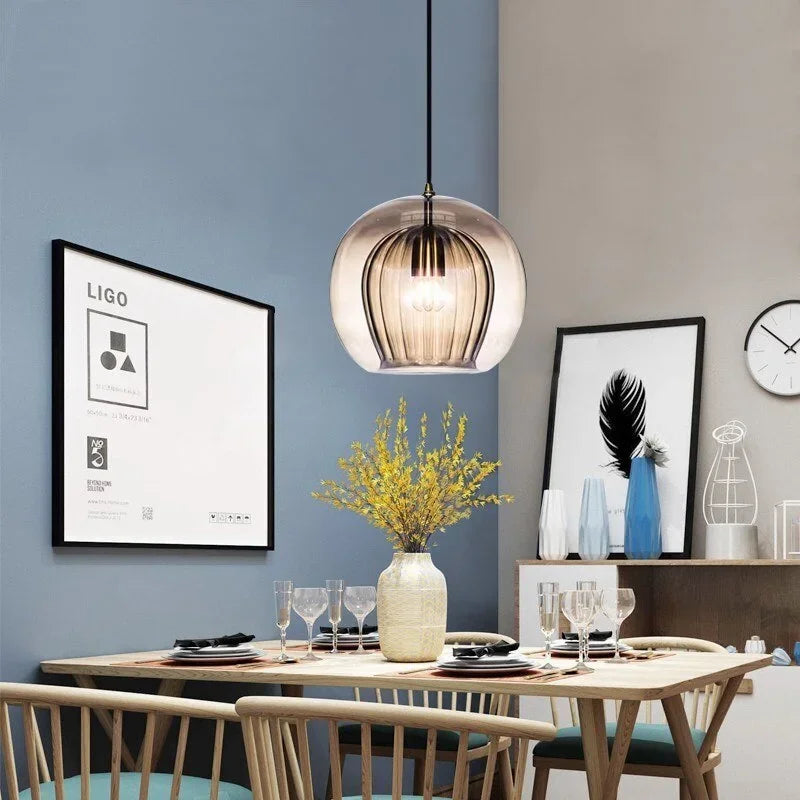 Sphère Lumineuse Moderne En Verre — vue 3