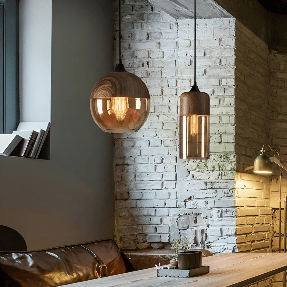 Suspension Loft En Verre Rétro — vue 2