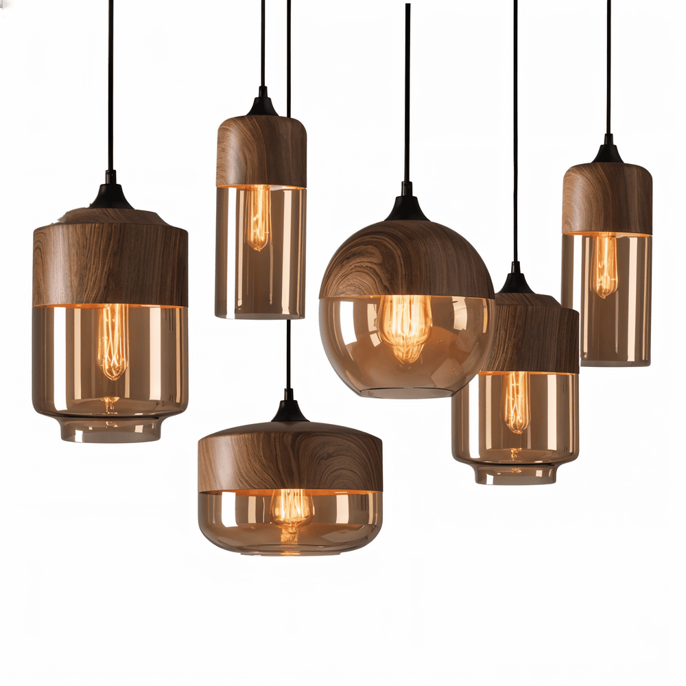 Suspension Loft En Verre Rétro — vue 6