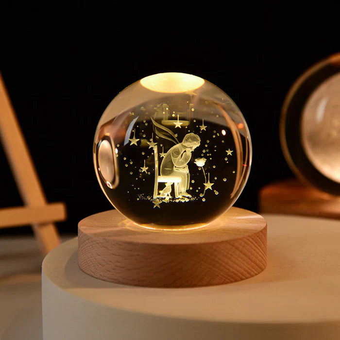 Lâmpada Decorativa Led – Acabamento Gravado e Estilo Contemporâneo 