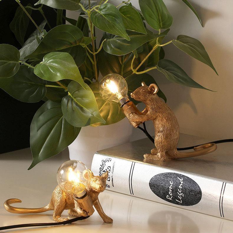 Lámpara de Mesa Ratón – Decoración Original y Iluminación de Tendencia 