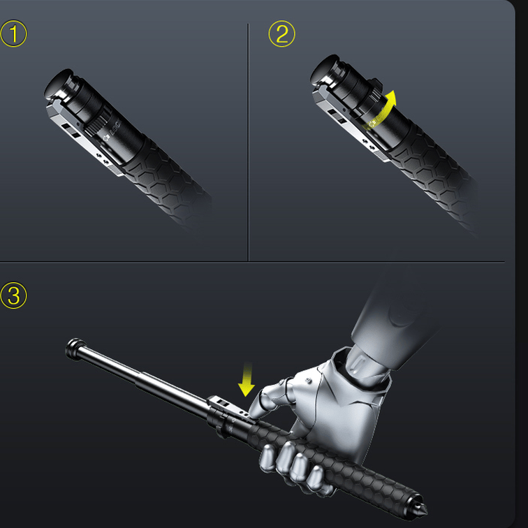 Foldable Hiking Pole – Lighting and Stability 