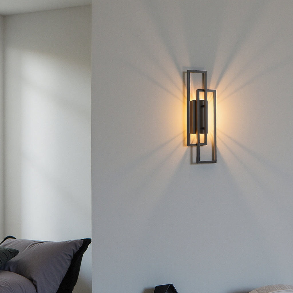 Geometric Rectangular Wall Sconce – Elegance and Modernity 