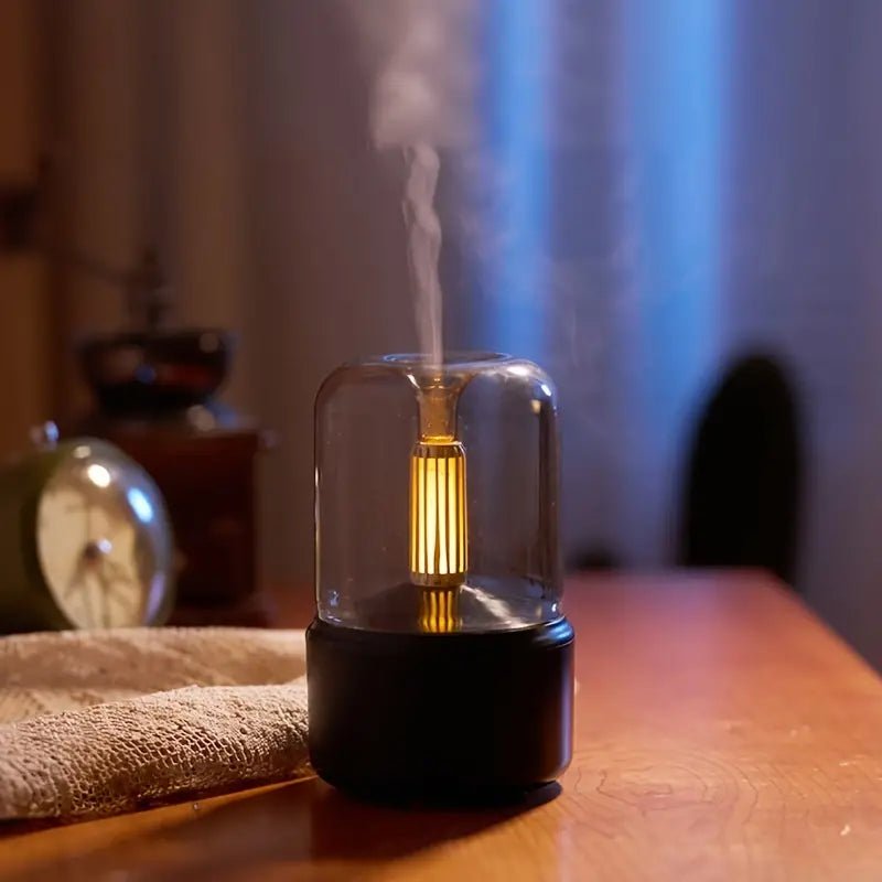 Aromatherapy Diffuser Lamp — Soothing Flame Ambiance 