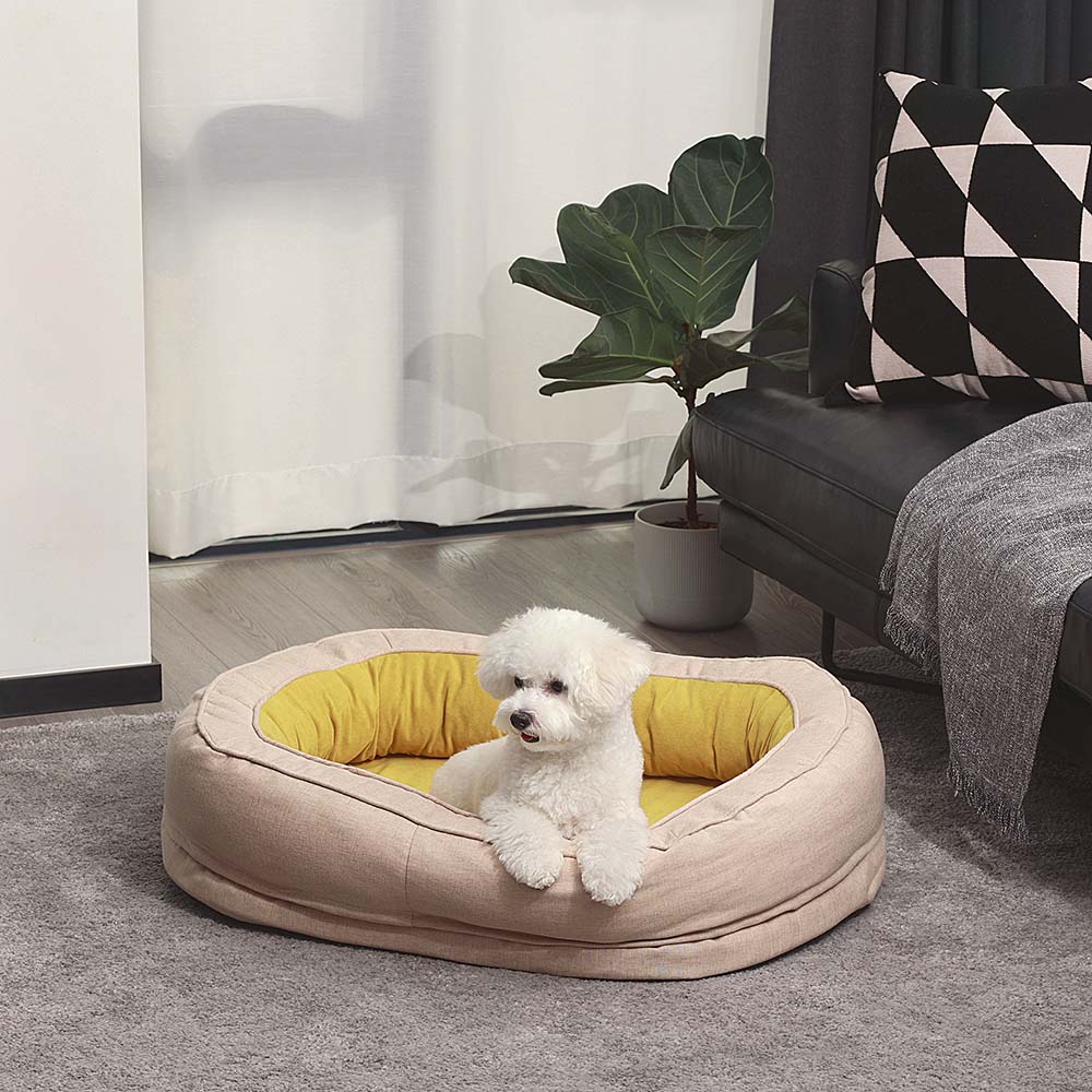 Cama em Forma de Donut para Cão – Conforto e Suavidade 