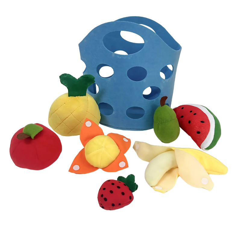 子供用フェルト・マーケット・バスケット - 毎日の楽しみと発見