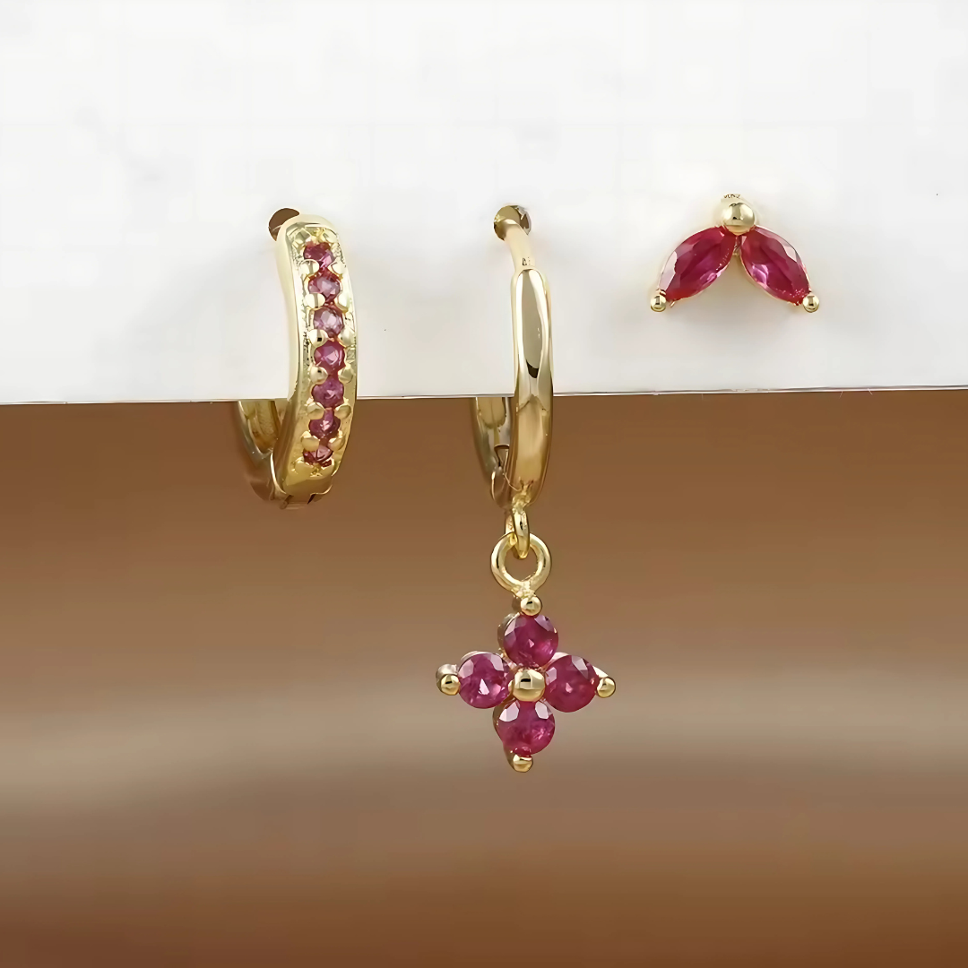 Conjunto de Argolas e Piercings – Versatilidade e Brilho Sutil 