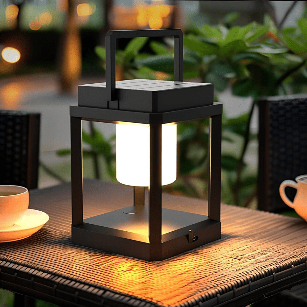 Moderne Zonne-lantaarn – Elegante en Duurzame Verlichting 