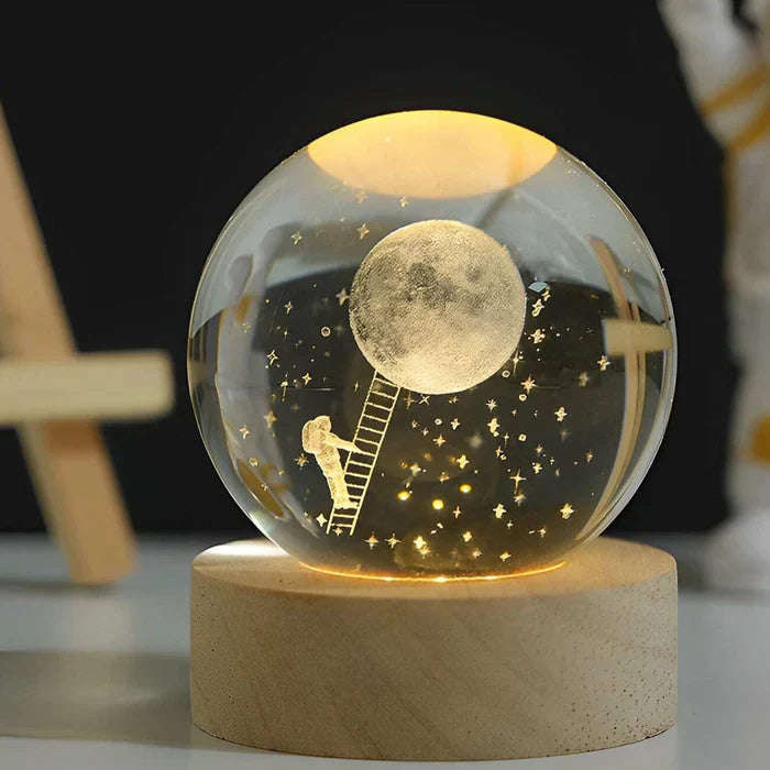 Lâmpada Decorativa Led – Acabamento Gravado e Estilo Contemporâneo 