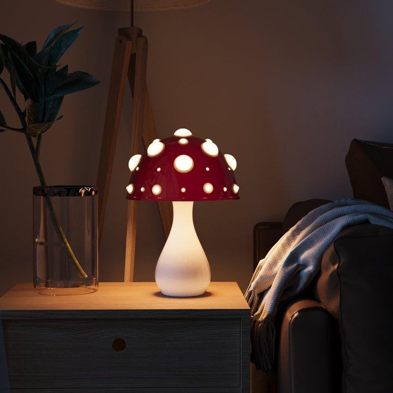 Lampe De Table Champignon – Éclairage Doux Et Style Original