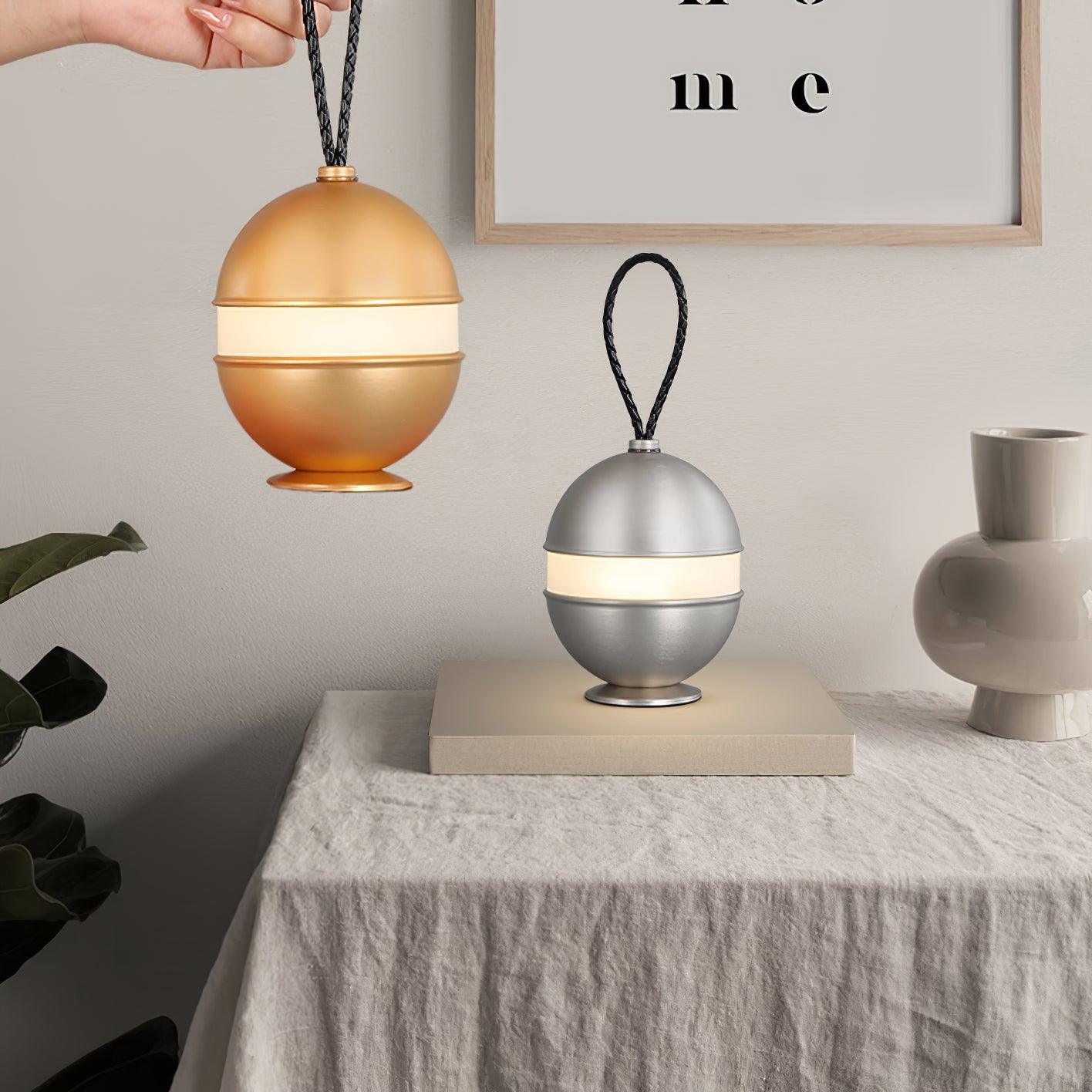 Lampada a sfera ricaricabile - Design chic e luce rilassante