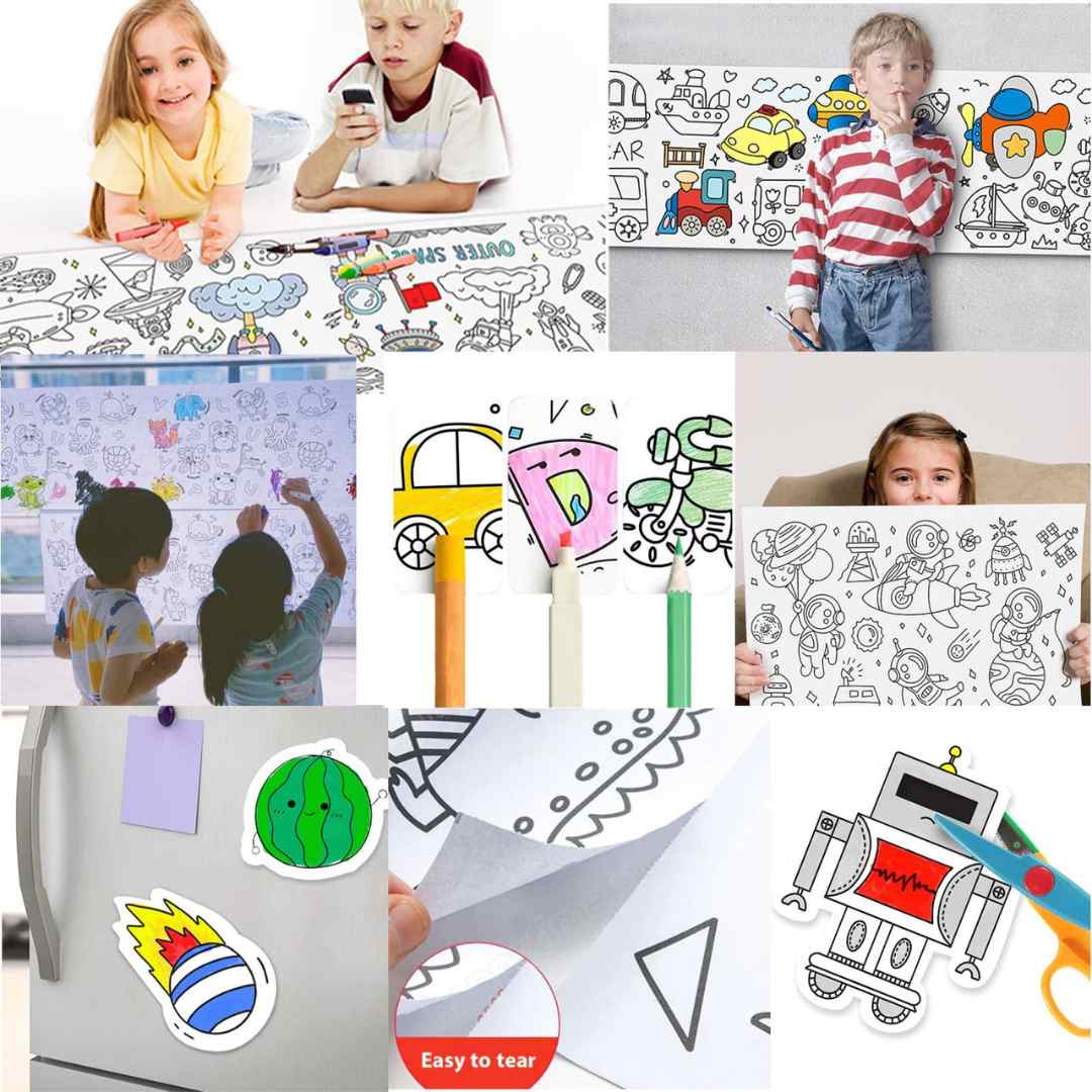 Rullo da disegno per bambini: Libera la creatività senza limiti! 