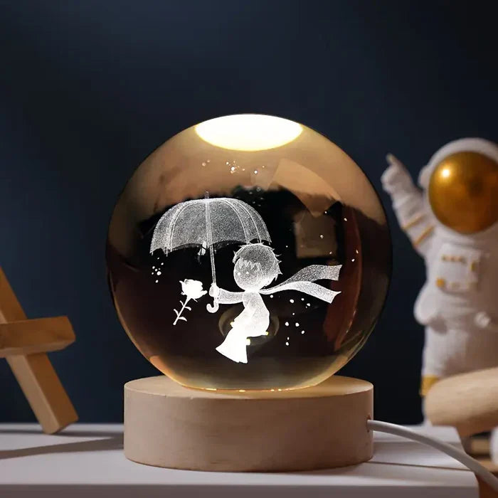 Lâmpada Decorativa Led – Acabamento Gravado e Estilo Contemporâneo 