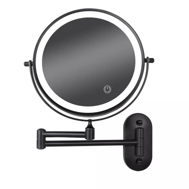Espejo de Maquillaje – Iluminación LED, Efecto Aumentador y Sin Cable 