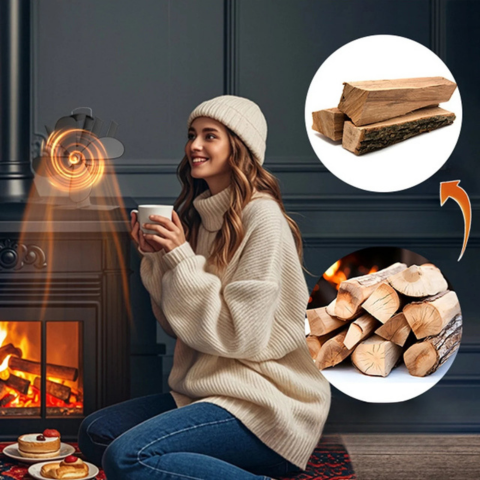 Pejselufter med 5 blade — Optimal varmefordeling 