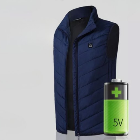 Gilet Chauffant Unisexe — Température Réglable & Style Moderne