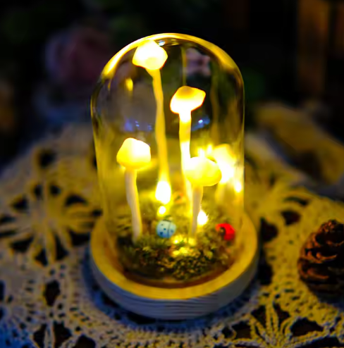 Lampe Champignon Enchantée – Magie Décorative Et Élégance Intemporelle