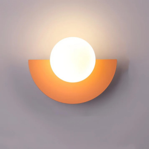 Μοντέρνο Τοίχου Φωτιστικό – Μισοκύκλική Μορφή Και Μαλακό Φως 