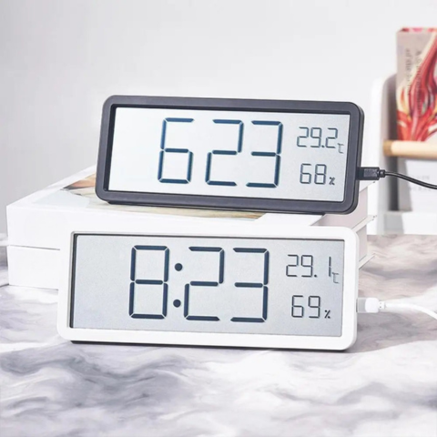Reloj de Pared Digital LED – Pantalla Clara y Sensores Integrados 