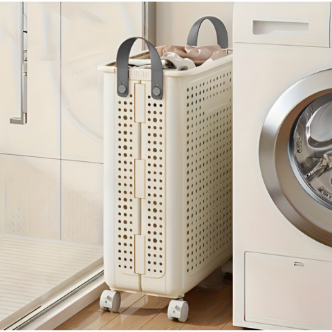 Összecsukható Kosár – Kerekekkel a Könnyű Szállításhoz 