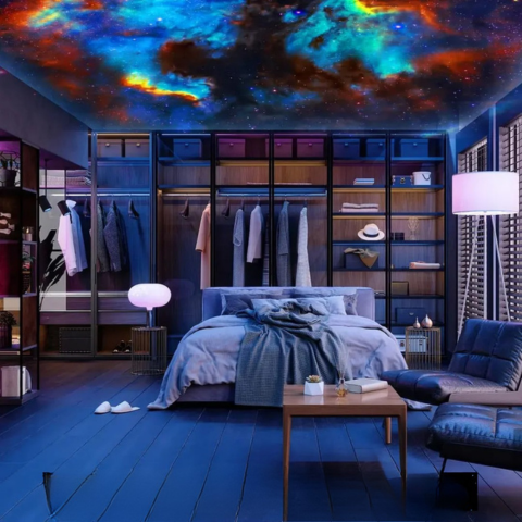 مصباح بروجيكتور دوار – 360° من حلم نجمي في المنزل 