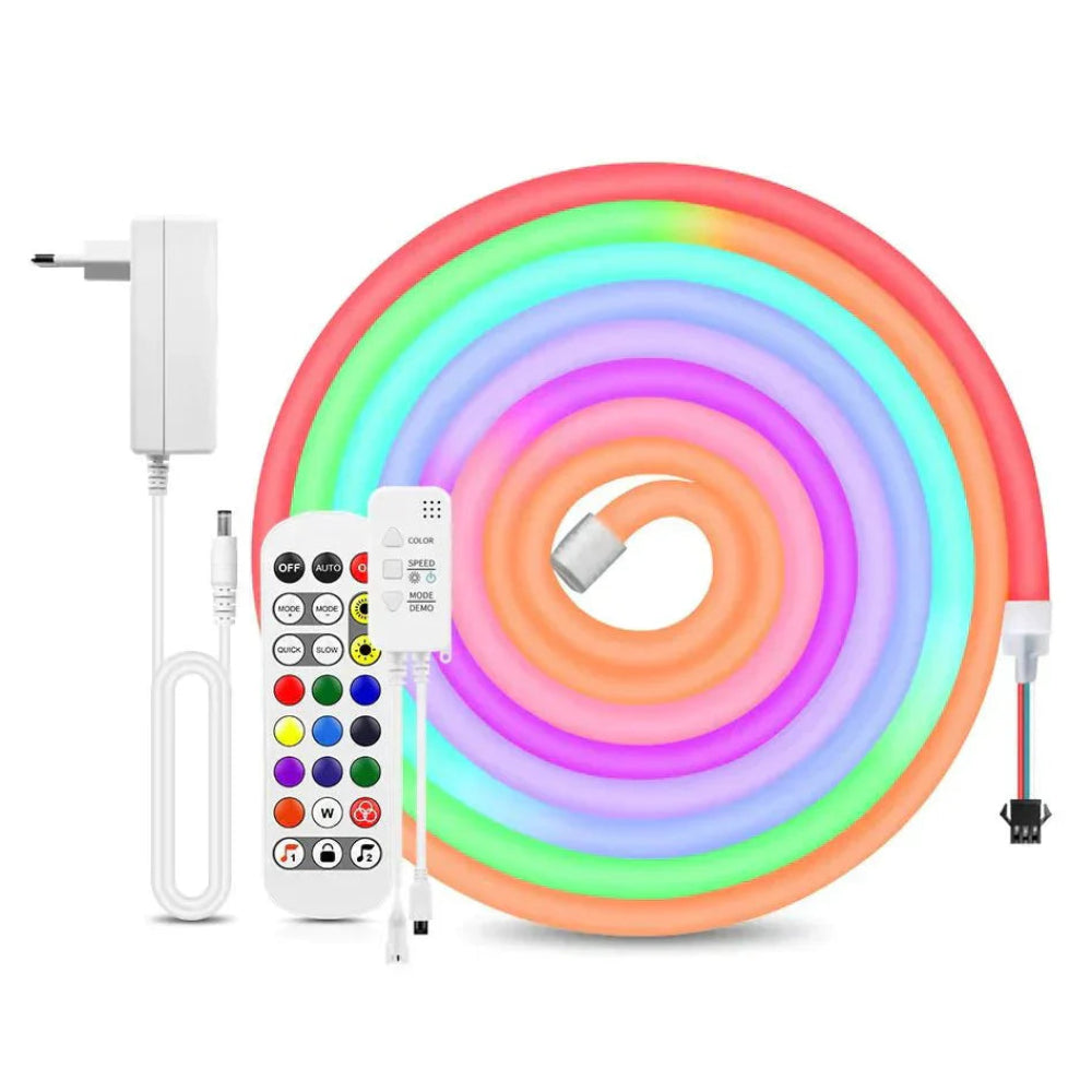 Flexibilné LED neon – Jednoduché ovládanie cez mobilnú aplikáciu 